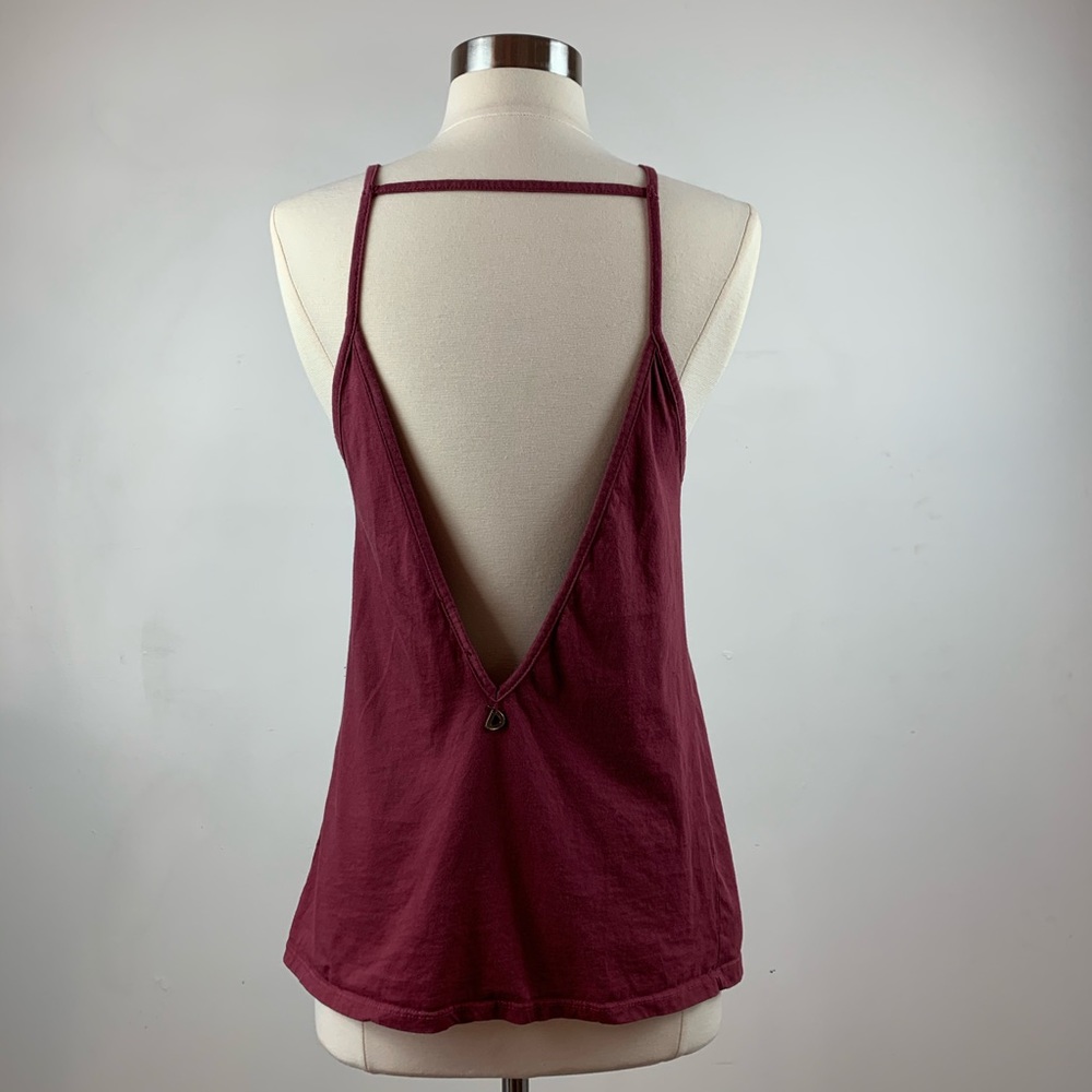 100% Cotton Italian Brand "Dixie" Cut Back Tank - Mauve